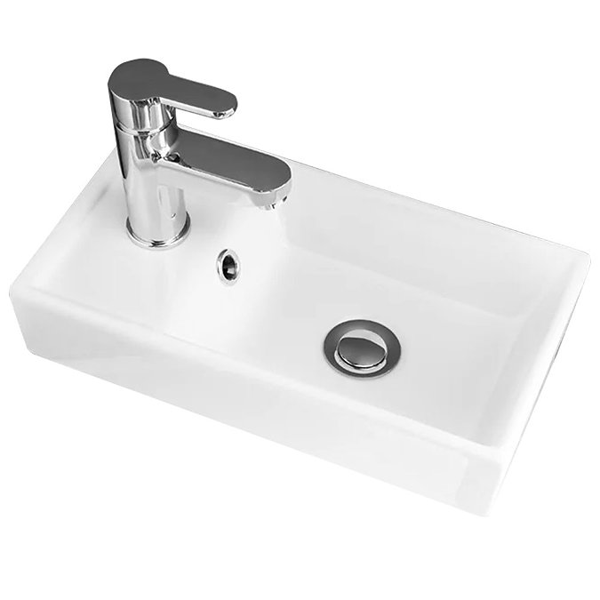 Trafalgar 405mm Grey Cloakroom Vanity Unit  Feature Large Image