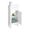 Trafalgar 405mm White Cloakroom Vanity Unit Standard Large Image