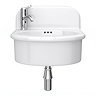 Trafalgar 500mm Wall Hung Basin, Gloss White, 1 Tap Hole