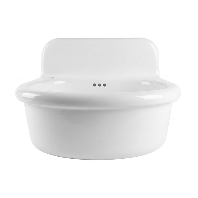 Trafalgar 500mm Wall Hung Basin, Gloss White, 1 Tap Hole