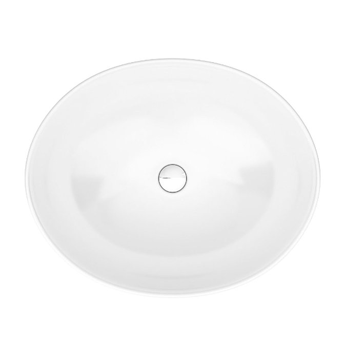 Trafalgar 550mm Grey Countertop Vanity Unit and Oval Basin  Feature Large Image