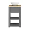Trafalgar Countertop Basin Unit - Grey - 550mm with Oval Basin additional Large Image