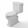 Trafalgar 560mm Basin with Chrome Wash Stand & Close Coupled Toilet – 1 Tap Holes, Includes Toilet Seat