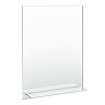 Trafalgar 600 x 800mm Bevelled Bathroom Mirror with Glass Shelf  Profile Large Image