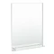 Trafalgar 600 x 800mm Bevelled Bathroom Mirror with Glass Shelf  Profile Large Image