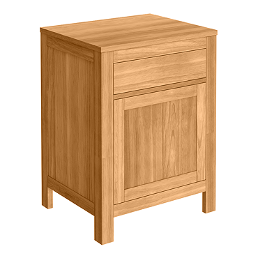 Trafalgar 600mm Solid Oak Floor Standing Countertop Vanity Unit - Undrilled