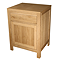 Trafalgar 600mm Solid Oak Floor Standing Countertop Vanity Unit with Antique Brass Handles