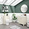 Trafalgar 610mm Cream Vanity Unit Feature Large Image