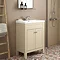Trafalgar 610mm Cream Vanity Unit Standard Large Image