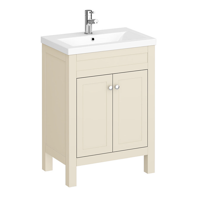 Trafalgar 610mm Cream Vanity Unit Large Image