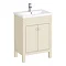 Trafalgar 610mm Cream Vanity Unit Large Image