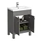 Trafalgar 610mm Grey Vanity Unit Standard Large Image