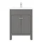 Trafalgar 610mm Grey Vanity Unit additional Large Image