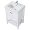 Trafalgar 610mm White Vanity & Toilet Suite with Chrome Handles & Soft Close Seat