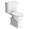 Trafalgar 610mm White Vanity & Toilet Suite with Chrome Handles & Soft Close Seat