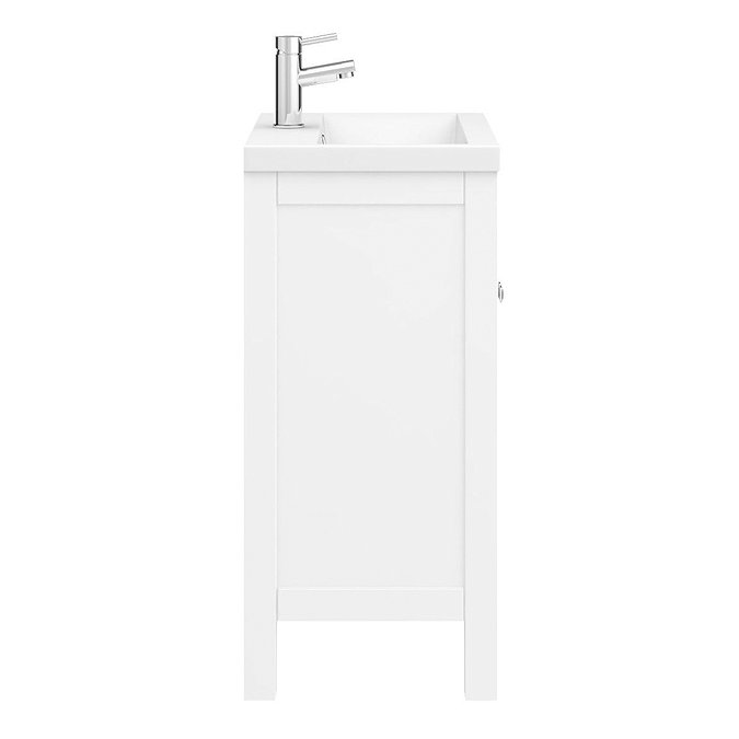 Trafalgar 610mm White Vanity Unit Newest Large Image