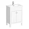 Trafalgar 610mm White Vanity Unit Large Image