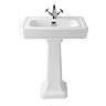 Trafalgar 640mm Basin with Full Pedestal 3 Tap Hole
