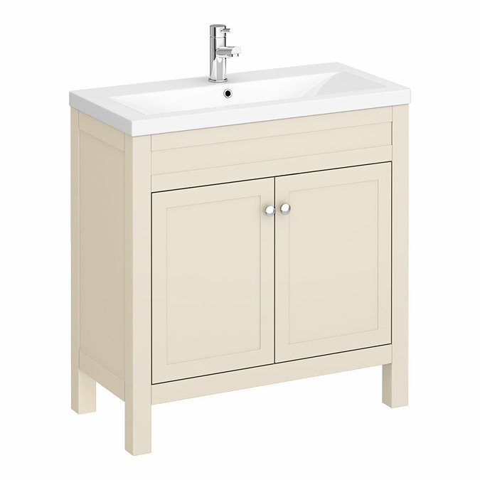 Trafalgar 810mm Cream Vanity Unit Large Image