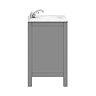 Trafalgar 810mm Grey Vanity Unit with White Marble Basin Top  additional Large Image