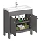 Trafalgar 810mm Grey Vanity Unit Feature Large Image