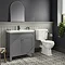 Trafalgar 810mm Grey Vanity Unit Standard Large Image