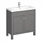 Trafalgar 810mm Grey Vanity Unit Large Image