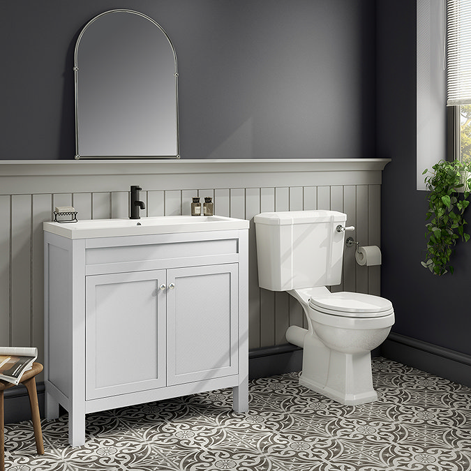 Trafalgar 810mm White Vanity Unit Feature Large Image
