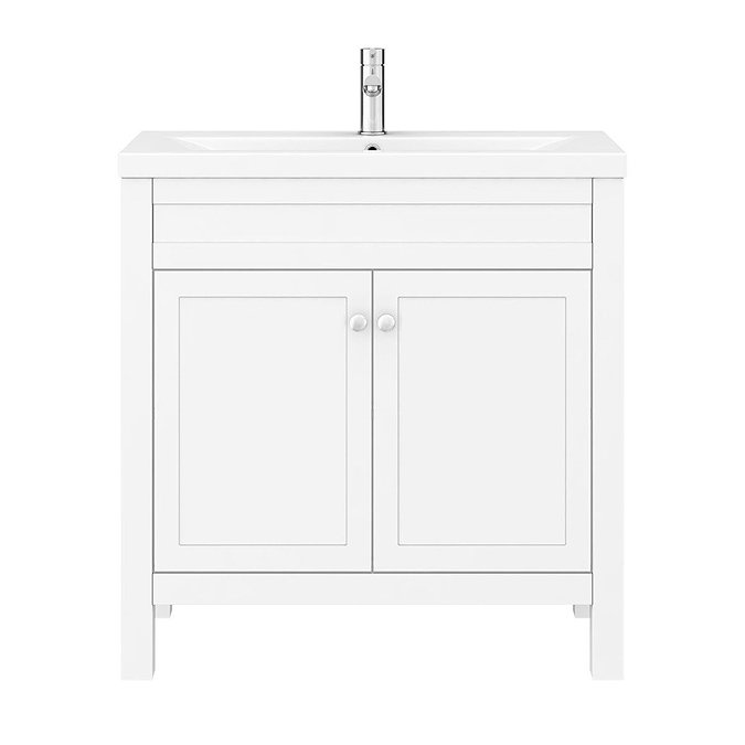 Trafalgar 810mm White Vanity Unit  Standard Large Image