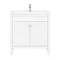 Trafalgar 810mm White Vanity Unit Standard Large Image