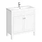 Trafalgar 810mm White Vanity Unit Large Image