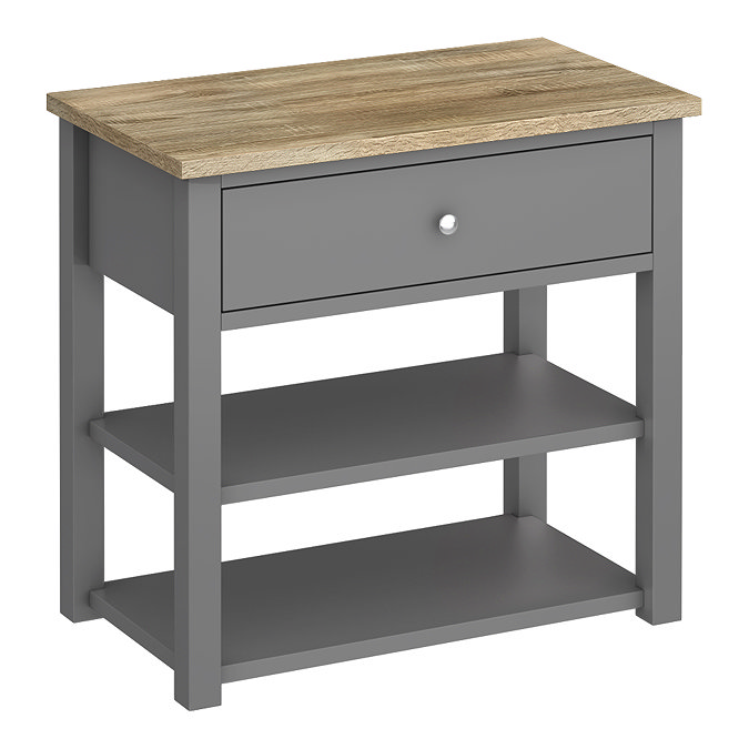 Trafalgar Countertop Vanity Unit - Grey - 840mm Wide Large Image