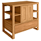 Trafalgar 900mm Solid Oak Floor Standing Countertop Vanity Unit - Undrilled