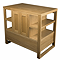 Trafalgar 900mm Solid Oak Floor Standing Countertop Vanity Unit with Brushed Brass Handles
