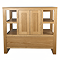Trafalgar 900mm Solid Oak Floor Standing Countertop Vanity Unit with Chrome Handles