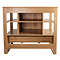 Trafalgar 900mm Solid Oak Floor Standing Countertop Vanity Unit with Chrome Handles