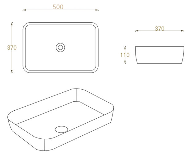 Trafalgar 900mm Solid Oak Vanity Unit with Antique Brass Handles & Gloss White Rectangular Basin