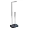 Trafalgar Anthracite Marble Effect Freestanding Toilet Roll & Spare Paper Holder Large Image