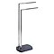 Trafalgar Anthracite Marble Effect Freestanding Towel Stand Large Image