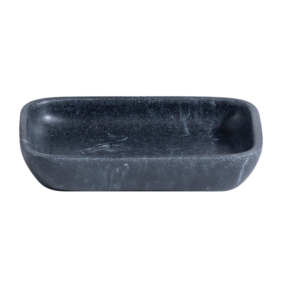Trafalgar Anthracite Marble Effect Polyresin Soap Dish Large Image