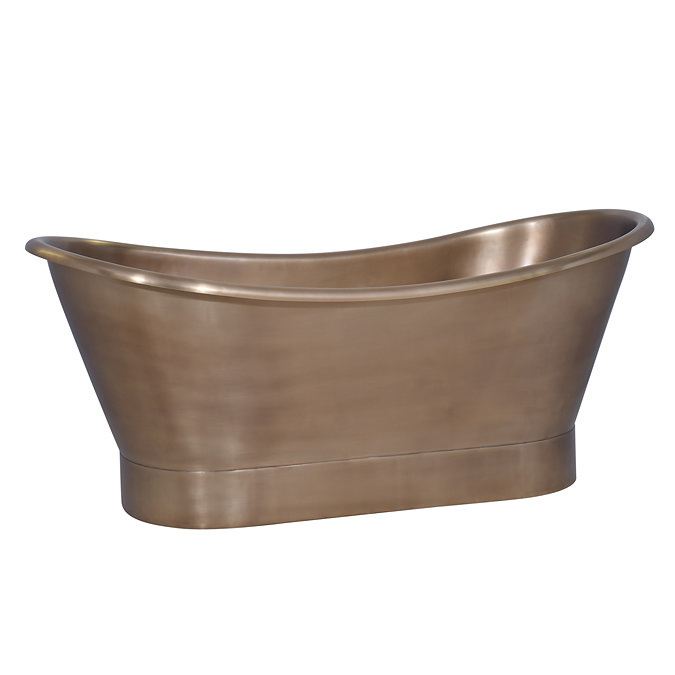 Trafalgar Antique Brass 1700 x 710mm Double Ended Roll Top Slipper Bath