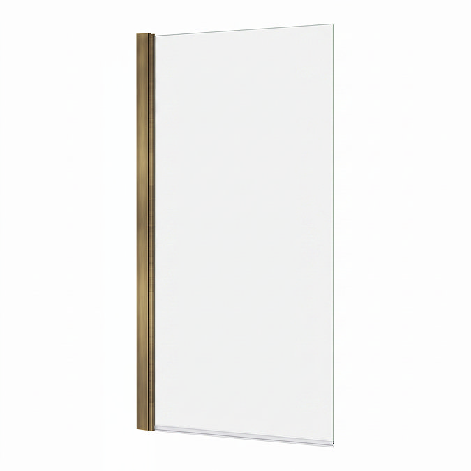 Trafalgar Antique Brass 6mm Glass Pivot Bath Screen