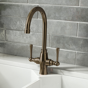 Trafalgar Antique Brass Kitchen Tap