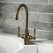 Bower Trafalgar Dual Lever Kitchen Mixer Tap - Antique Brass