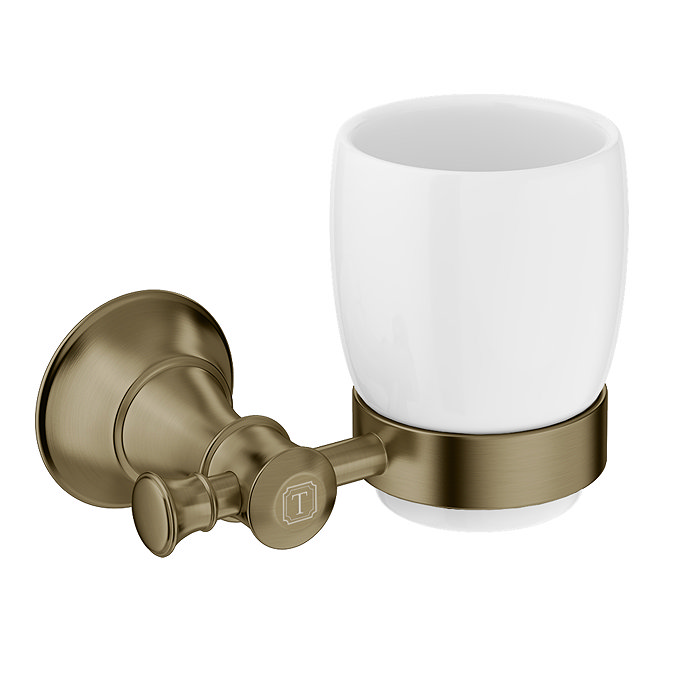 Trafalgar Bathroom 4-Piece Accessory Set - Antique Brass
