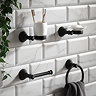 Trafalgar Bathroom 4-Piece Accessory Set - Matt Black