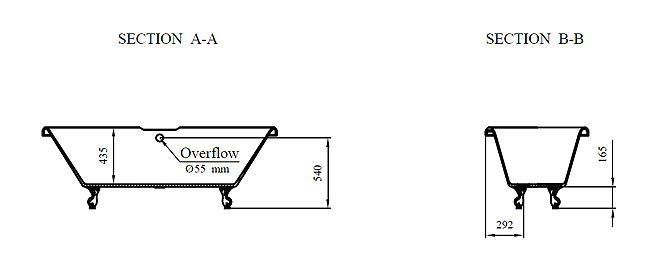 Trafalgar Bathroom Suite - Washstand, Toilet & Roll Top Bath (Antique Brass & Black)