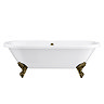 Trafalgar Bathroom Suite - Washstand, Toilet & Roll Top Bath (Antique Brass)