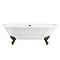 Trafalgar Bathroom Suite - Washstand, Toilet & Roll Top Bath (Antique Brass)