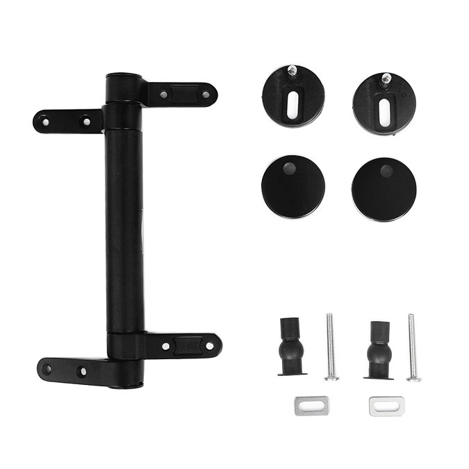 Trafalgar Bathroom Suite - Washstand, Toilet & Roll Top Bath (Matt Black)